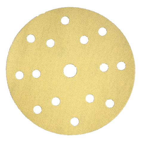 mirka gold sanding discs - 150mm - 15 hole - box of 100