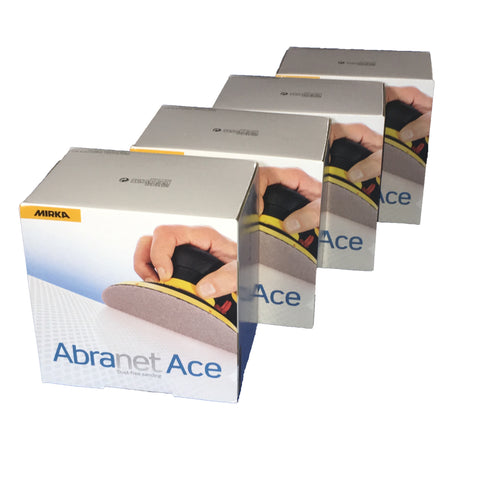 mirka abranet ace net sanding discs - multi pack of 4 x 50 discs