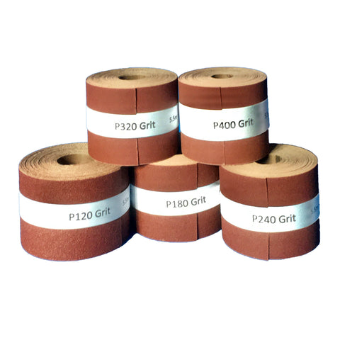 sanding cloth of 50mm strips - box of 5